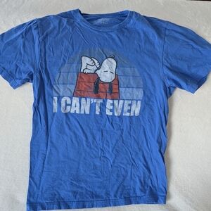 Peanuts Blue Graphic Tee